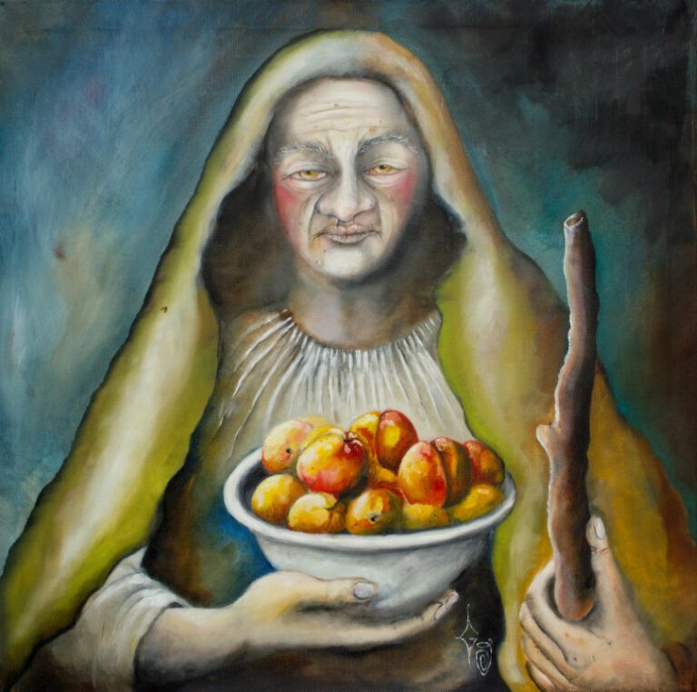 4W Die letzte Ernte. Öl auf Leinwand 58+58cm